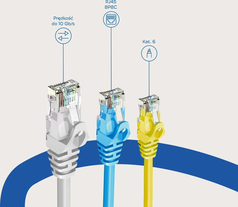 Usorteret ZOY Ethernet tinklo kabelis Cat. 6 UTP CCA raudonas 10 m