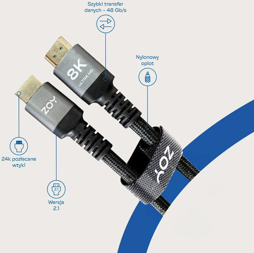 ZOY HDMI - HDMI kabelis 5m juodas (ZCH5)
