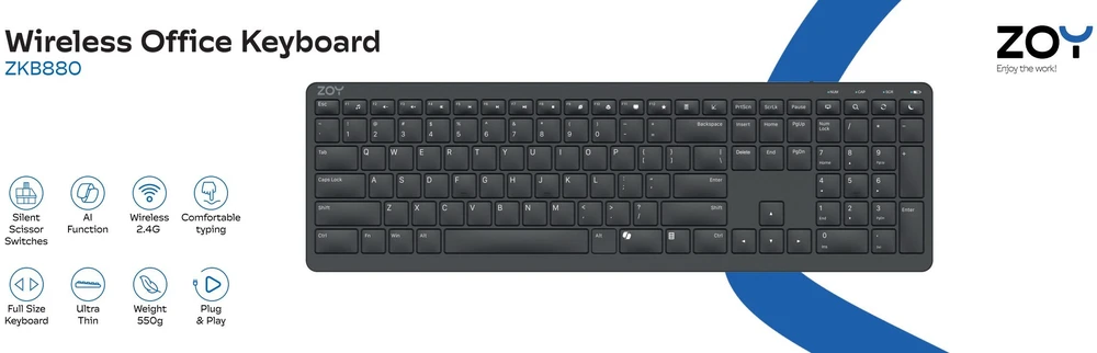 ZOY ZKB880 klaviatūra (ZK880)