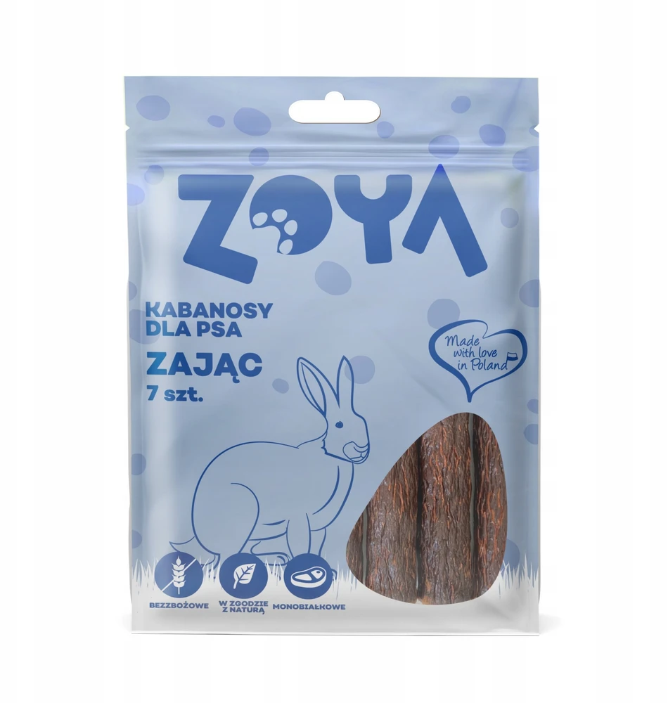 ZOYA Hare sausages – skanėstas šuniui – 7 vnt.