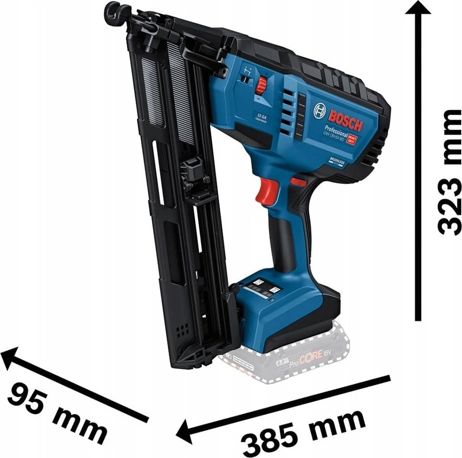 Bosch GNH 18V-64 MD be akumuliatoriaus ir kroviklio, LB