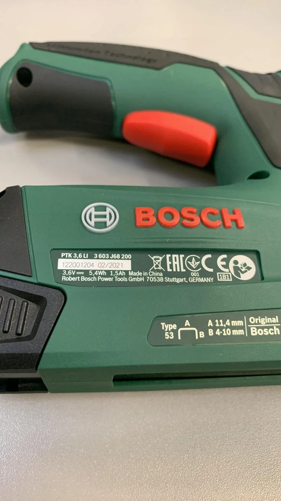 „Bosch PTK3,6VLi“ akumuliatorinė kniedijimo įranga (0603968200)