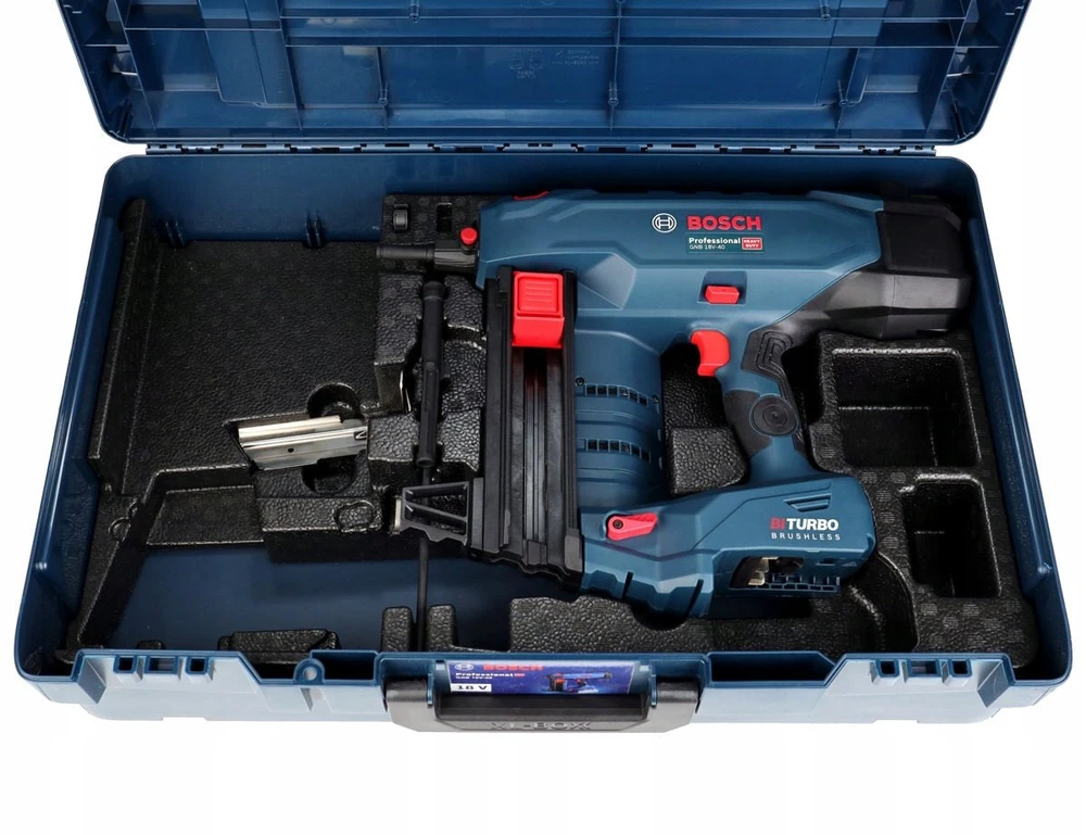 Akumuliatorinė viniakalė BOSCH GNB 18V-40 Solo su priedais