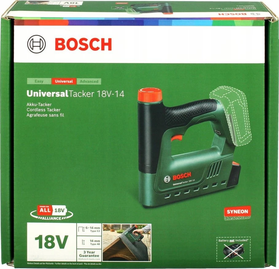 Bosch Akumuliatorinis segiklis UniversalTacker18V-14 be akumuliatoriaus ir kroviklio
