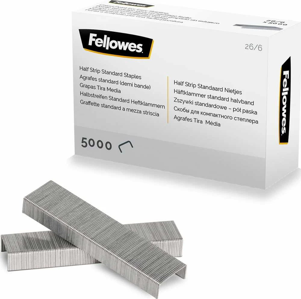 „Fellowes“ 26/6 pusiau matmenys. 5000 vnt.