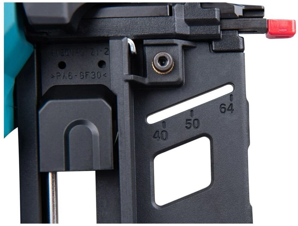 Needs translation into Lithuanian. The input is a Polish product title. Let me translate it according to the rules. "Zszywacz Makita DBN601Z Akumulatorinis zszywacz stauchkopfnagler 64 mm 18V" Breaking down: - "Zszywacz" = segiklis (stapler) - "Makita" - brand name, keep - "DBN601Z" - modelis code, keep - "Akumulatorinis" = akumuliatorinis (battery-powered) - already Lithuanian-looking, but it's "Akumulatorinis" - this looks like Lithuanian already? Actually "Akumulatorinis" is Lithuanian for "battery-powered". "Akumuliatorinis" is Polish. So this word is already in Lithuanian. - "zszywacz" - Polish for "segiklis" (stapler) - "stauchkopfnagler" - this is a German term "Stauchkopfnagler" meaning "nailer with clipped head" - in Polish context they mean a type of nailer. In Lithuanian, it should be translated. Let me think - "stauchkopfnagler" refers to a "nagler" (nagleris) with "stauchkopf" (clipped head/ornamental head?) Actually, "Stauchkopf" in German refers to a "flat head" or "coun