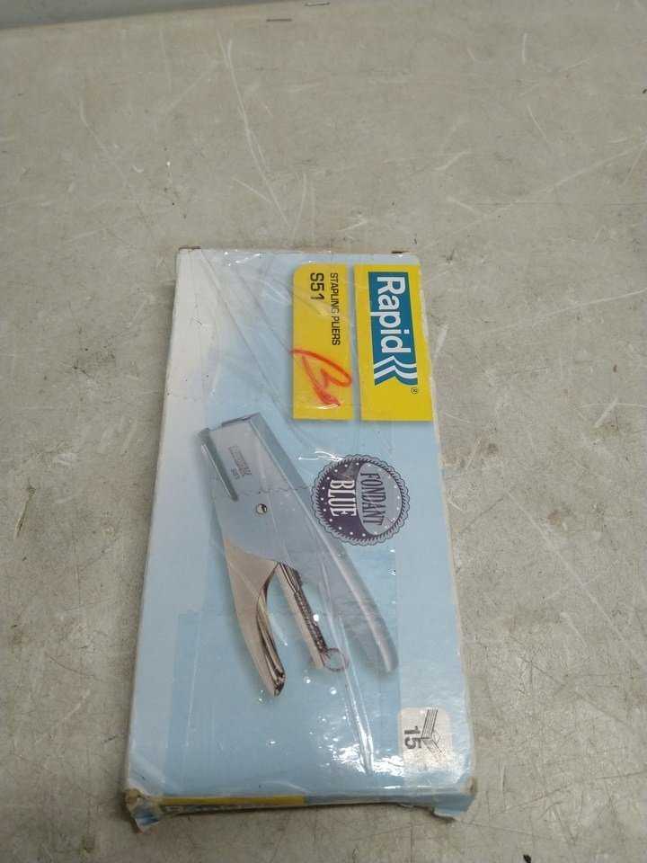Kabės segtuvas Rapid Rapid Retro Classic S51, 15 lapų, Mėlyna, Nerūdijantis plienas, Standartinis užlenkimas, 21/4, Metalas, 80 g/m²