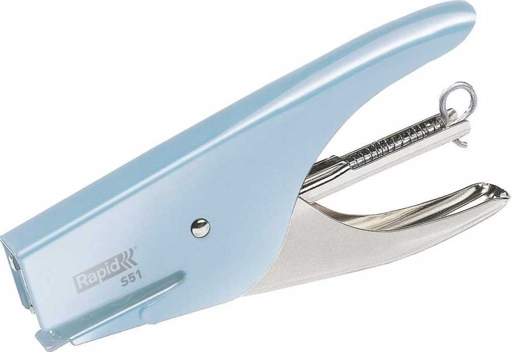 Kabės segtuvas Rapid Rapid Retro Classic S51, 15 lapų, Mėlyna, Nerūdijantis plienas, Standartinis užlenkimas, 21/4, Metalas, 80 g/m²