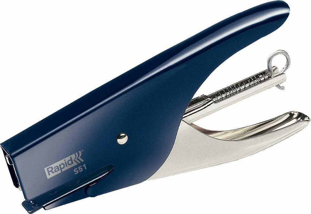 Zszywacz Rapid Rapid Supreme S51, 15 sheets, Mėlyna, Nerūdijantis plienas, Standard clinch, 21/4, Metal, 80 g/m²