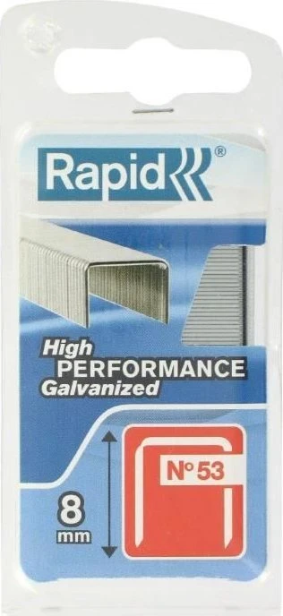 Rapid Kabės Nr53 8mm 1080 vnt plastikinė dėžutė