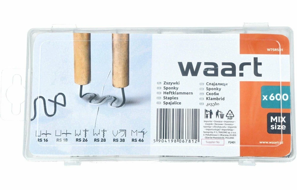 WAART KABĖS PLASTIKUI 600vnt.