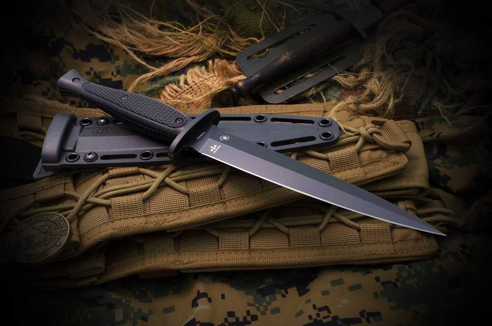 Superbulk Spartan Blades George Raider Durklė Pilnai Juodas Peilis