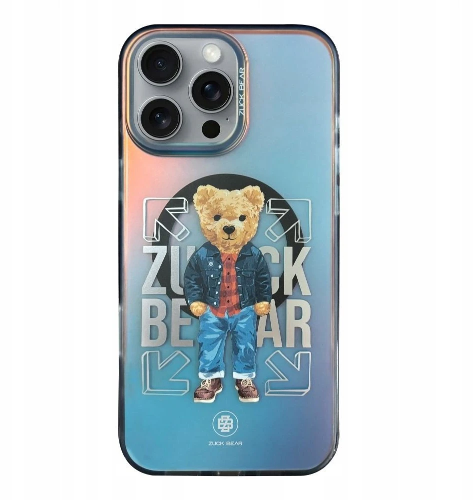 ZUCK BEAR dėklas CALIFORNIA COOL MAG suderinamas su MagSafe, skirtas IPHONE 16 Pro Max languotiems marškiniams
