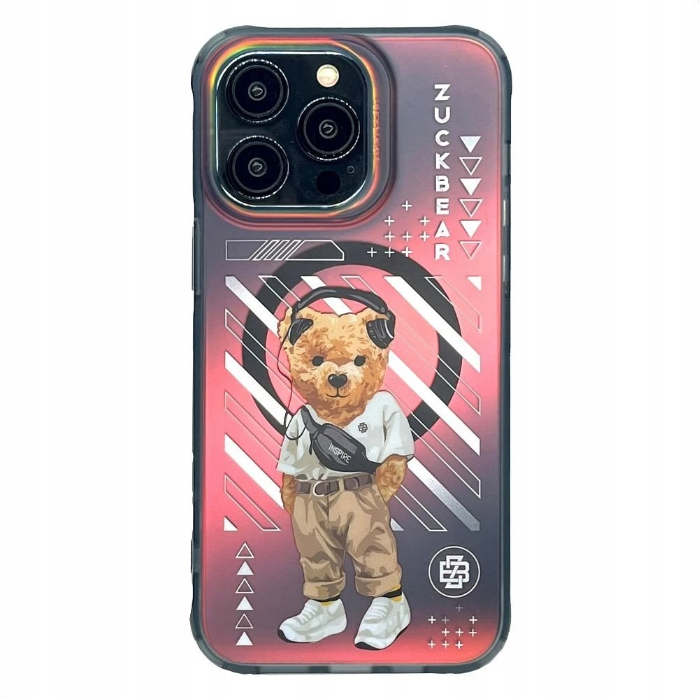 ZUCK BEAR dėklas NEW YORK NEVER SLEEPS MAG suderinamas su MagSafe, skirtas IPHONE 15 Pro Max manhattan urbane