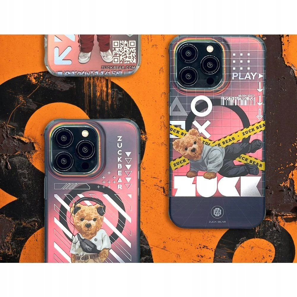 ZUCK BEAR dėklas NEW YORK NEVER SLEEPS MAG suderinamas su MagSafe, skirtas IPHONE 15 Pro Max manhattan urbane
