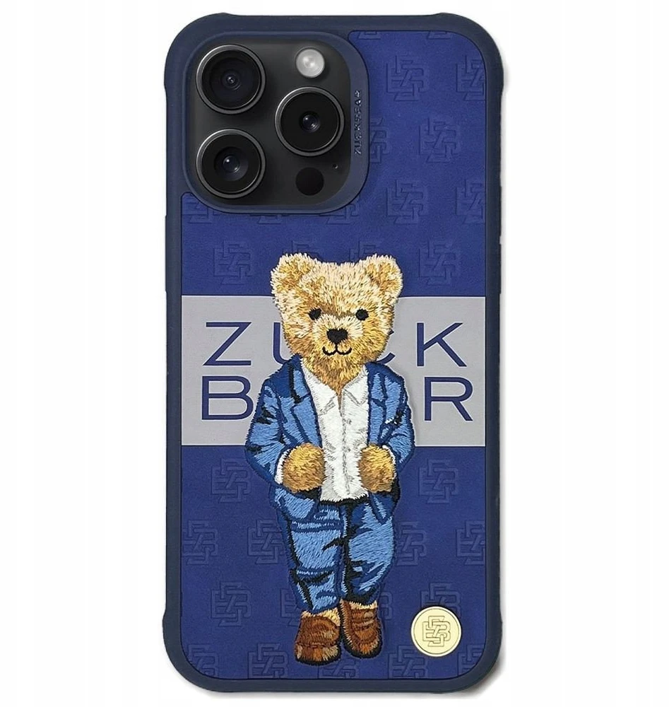 ZUCK BEAR dėklas PARIS GENTLEMAN, skirtas IPHONE 15 Pro Max kostiumui