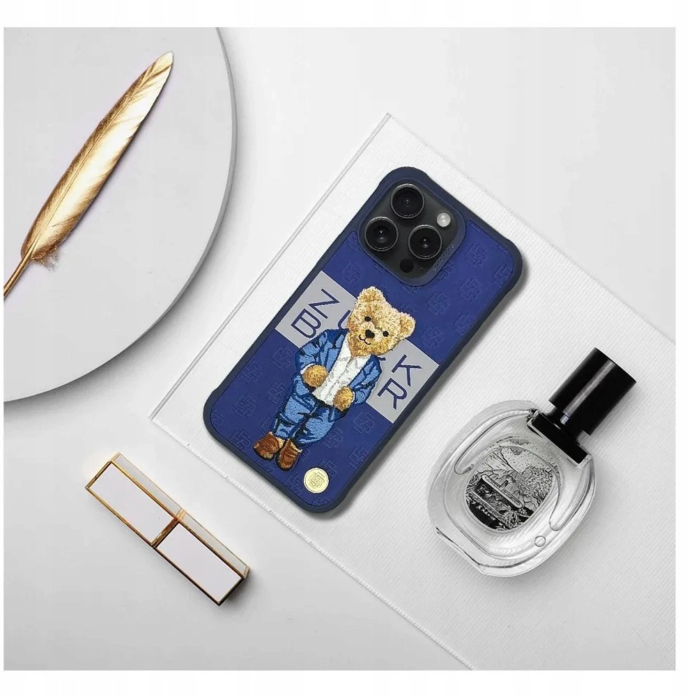 ZUCK BEAR dėklas PARIS GENTLEMAN, skirtas IPHONE 15 Pro Max kostiumui
