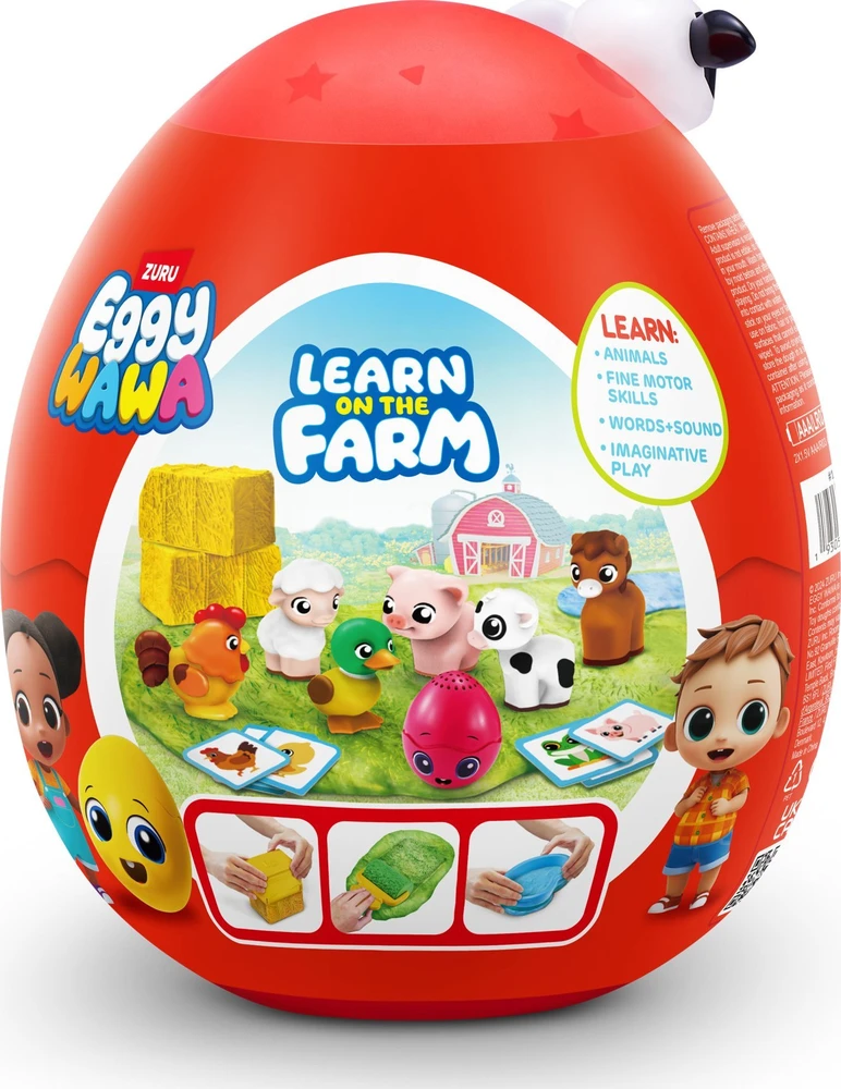 Zuru Eggy Wawa Surprise Egg Large – staigmenos ūkio žaidimų rinkinys