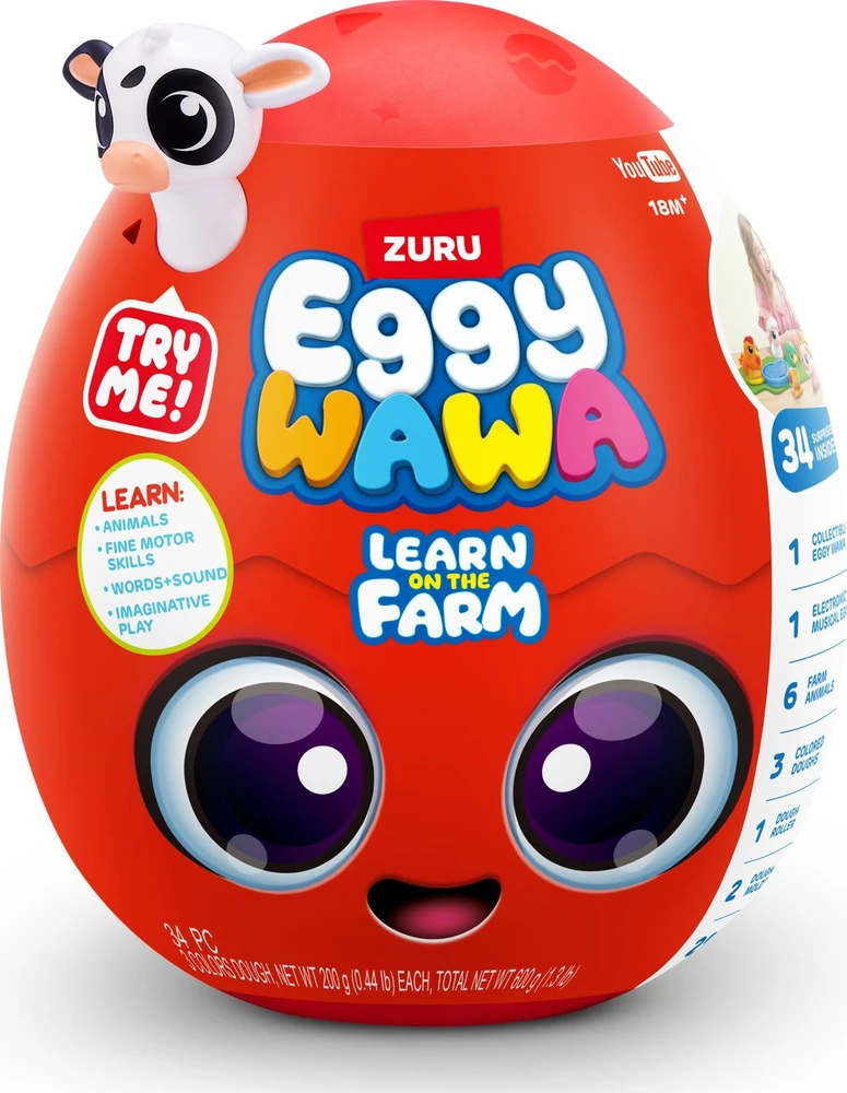 Zuru Eggy Wawa Surprise Egg Large – staigmenos ūkio žaidimų rinkinys