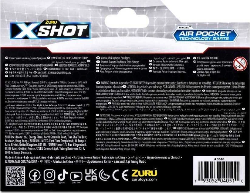Zuru „Excel Air Pocket Technology“ putplasčio smiginio rinkinys