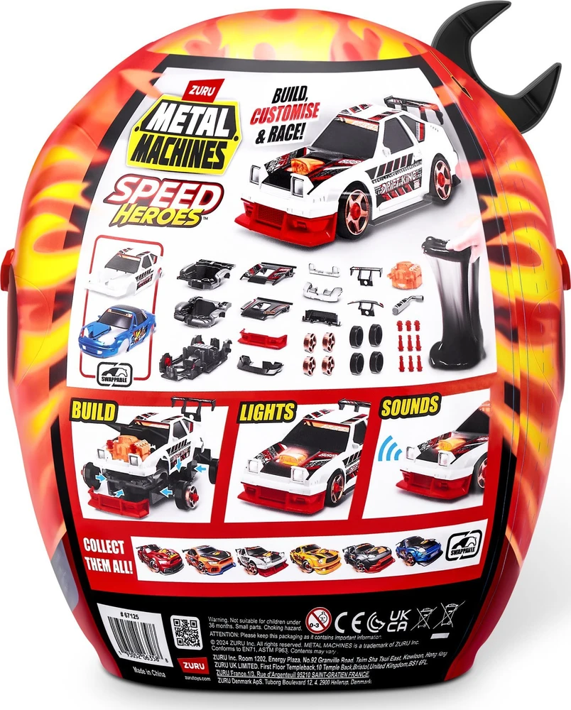 Metal Machines Metalinės mašinos – „Speed ​​Hero“ šalmo žaidimo rinkinys (67125)
