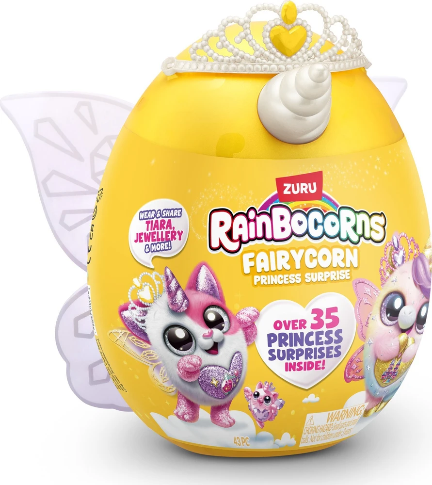 RAINBOCORNS pliušinis žaislas su aksesuarais Fairycorn Princess, 6 serija, 9281
