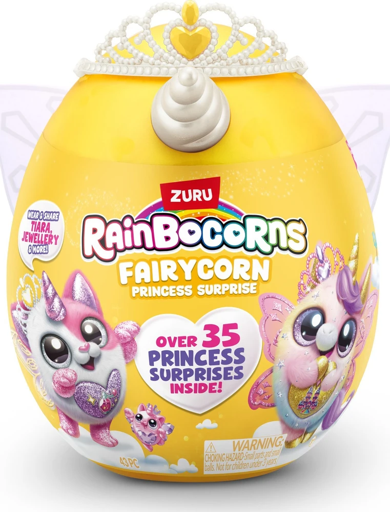 RAINBOCORNS pliušinis žaislas su aksesuarais Fairycorn Princess, 6 serija, 9281