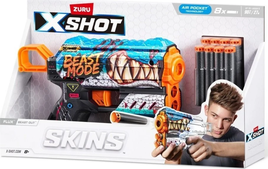 XShot Skins srauto paleidimo priemonė (8 rodyklės) žvėris