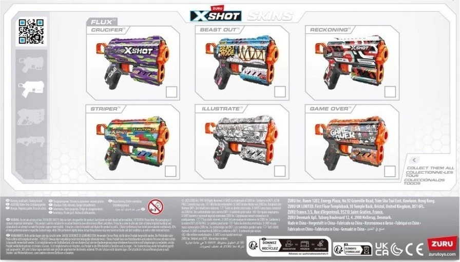 XShot Skins srauto paleidimo priemonė (8 rodyklės) žvėris