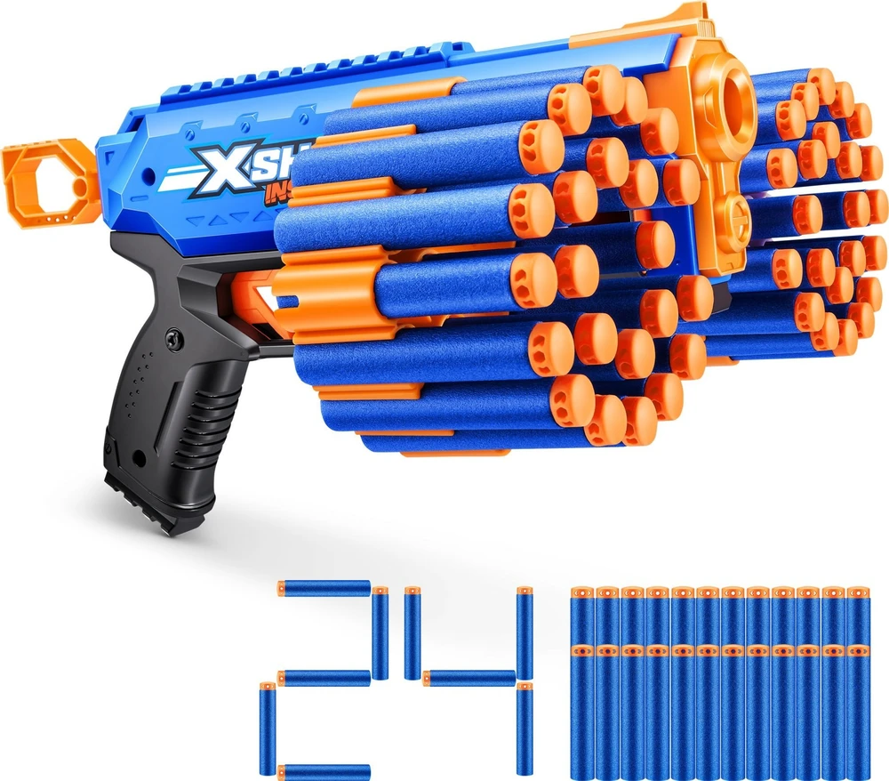 Zuru XSHOT - Beprotybės 1 serija Manic - 24Darts - (36603)
