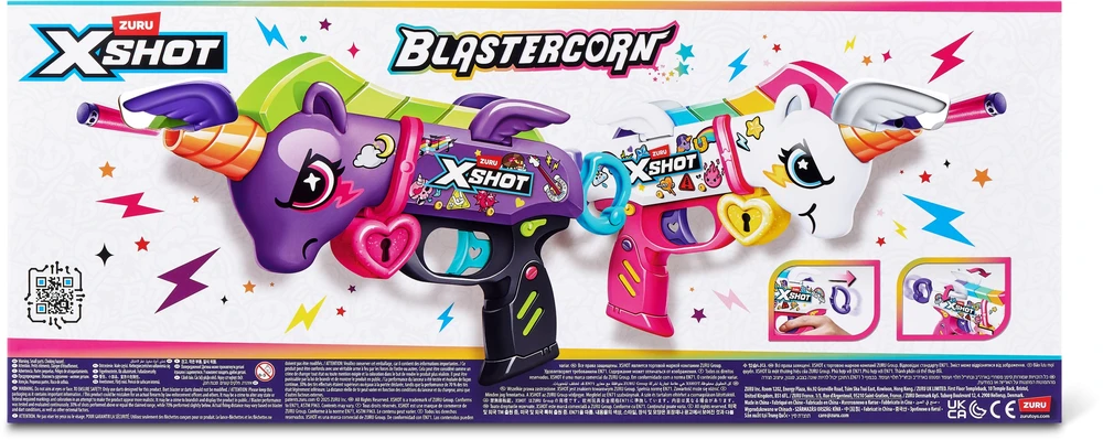 XSHOT - Blastercorn vienaragio sprogdiklis, 2 vnt. (32 strėlės) (36855)