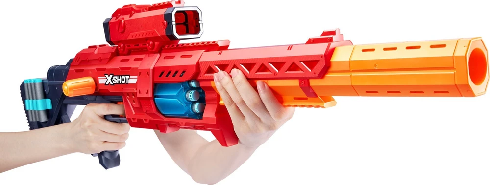 Žaislų - Zuru X Shot 9 Ranger X8 8-dart talpa nuimamas taikiklis
