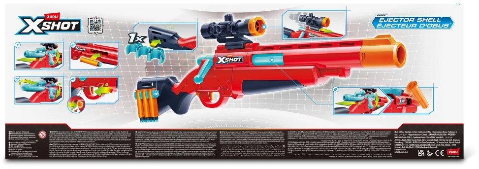 Zuru XSHOT - „Excel“ išmetimo šautuvas (36875)