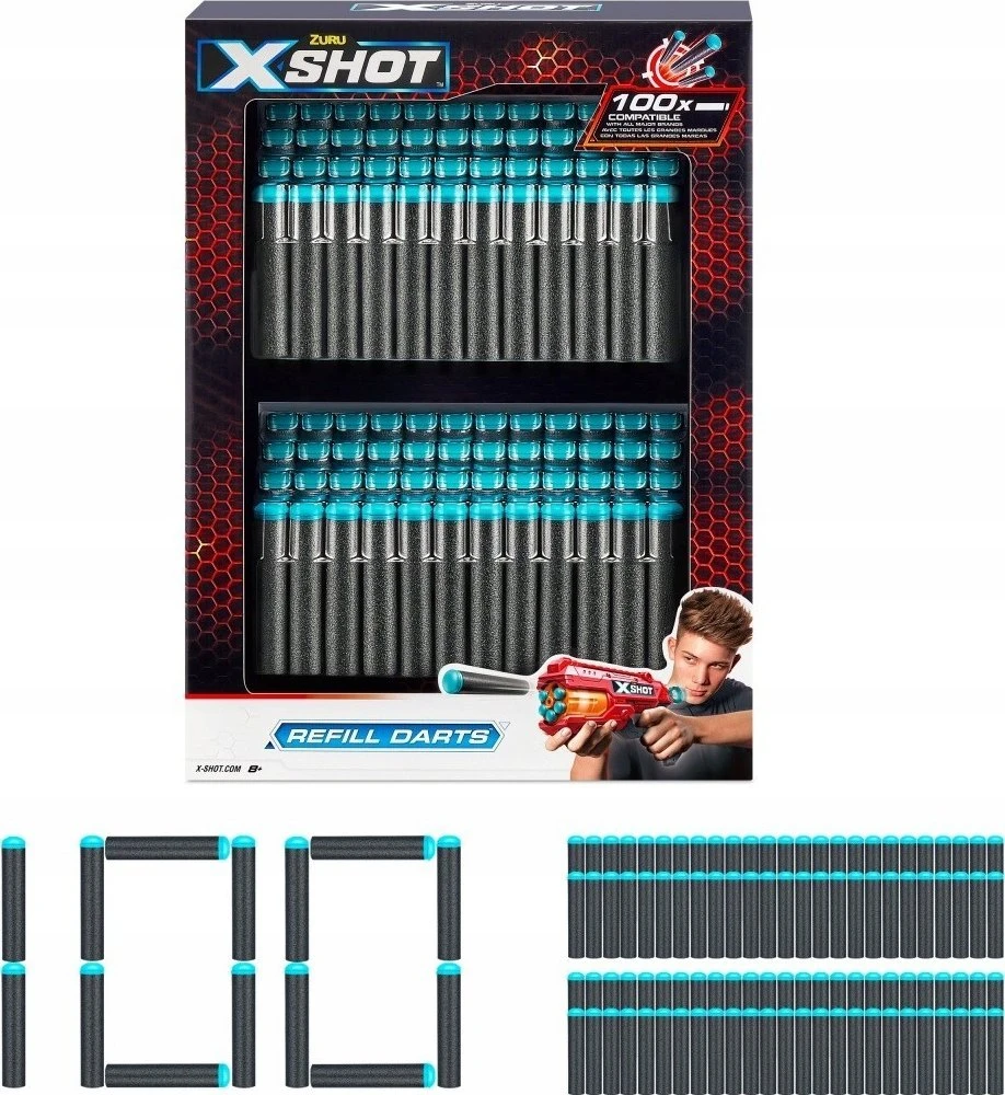 XShot *****ZURU X-SHOT Excel rodyklių rinkinys 100vnt 5639