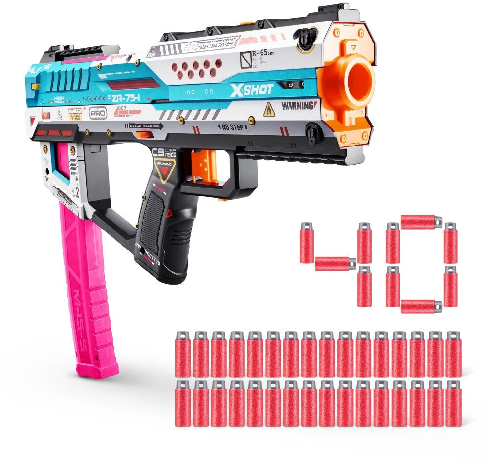 Zuru XSHOT – SKINS Pro serija – Fury-X Blaster (40 strėlyčių) – (36772)