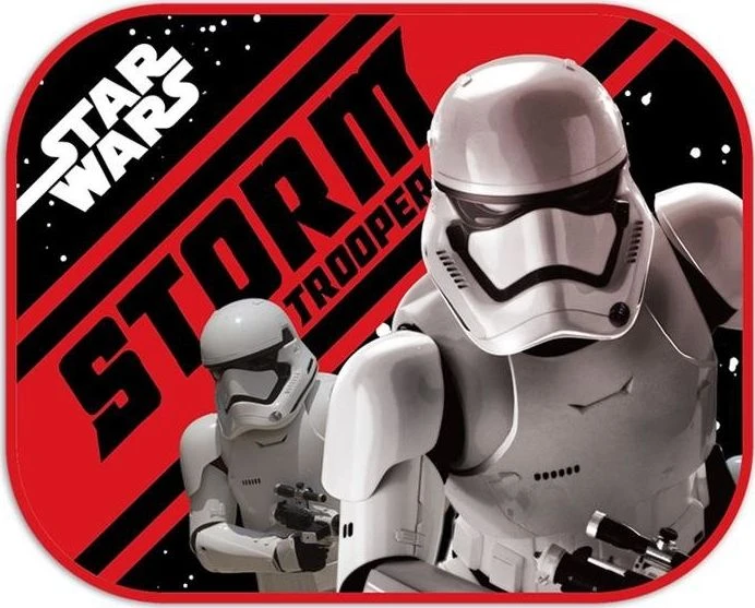 Zasłonki Seven Šoninės saulės užuolaidėlės automobiliui 44x35 cm, 2 vnt., Star Wars First Order