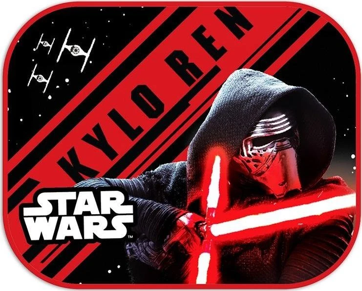 Zasłonki Seven Šoninės saulės užuolaidėlės automobiliui 44x35 cm, 2 vnt., Star Wars First Order