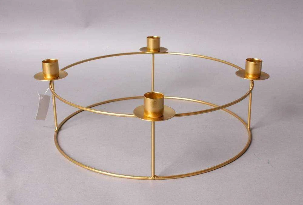 Mondex CEDRIC GOLD žvakidė ADVENTO DEKORACIJAI 30x30x11,5 cm