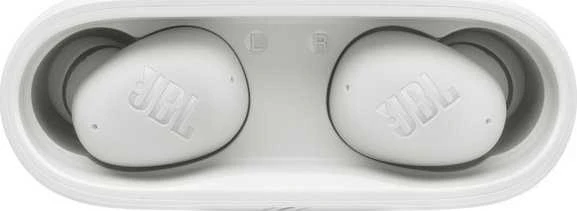 JBL Wave Buds 2 baltos ausinės įkrovimo dėkle