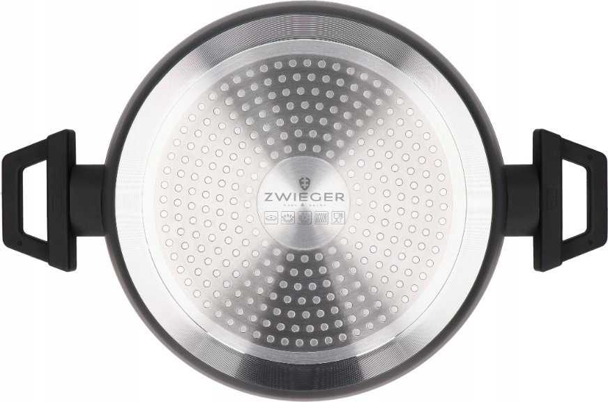 ZWIEGER FORTE PUODAS 3 L SU DANGIU 20 CM Juodas INDUKCINIS ALUMINIUMAS