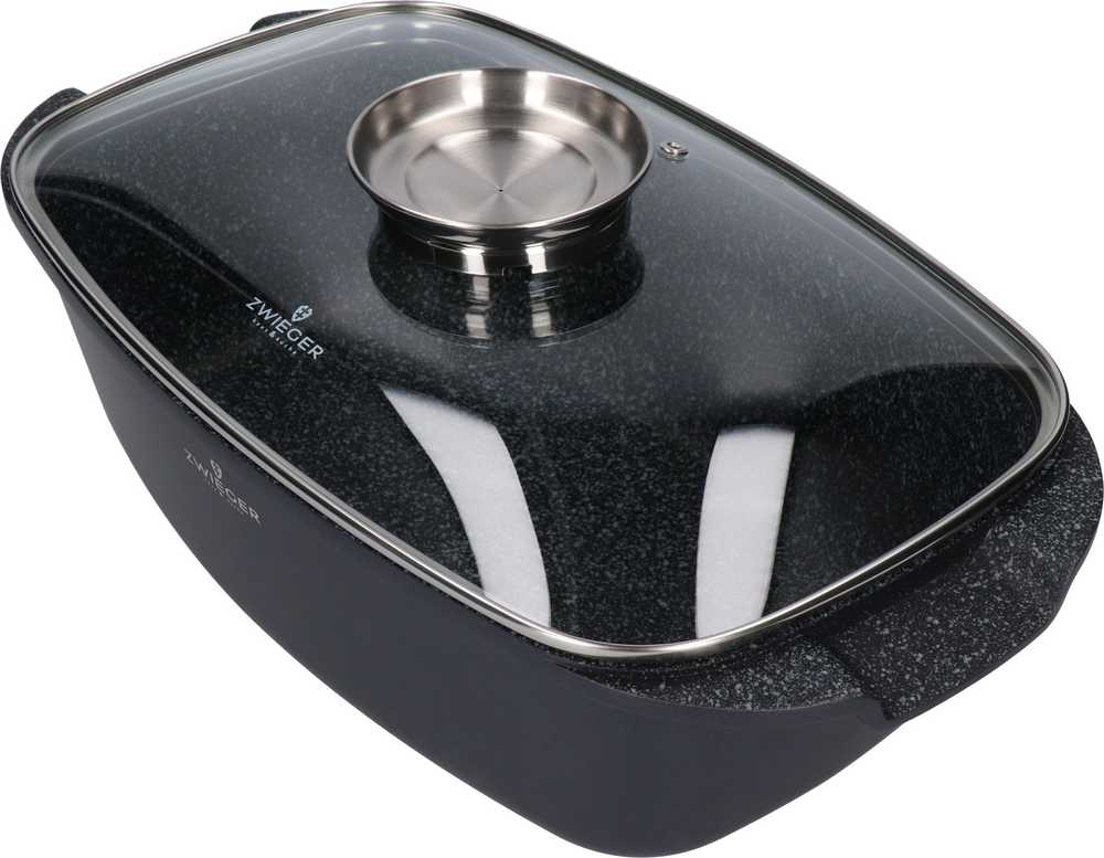 ZWIEGER Juodas STONE - keptuvė 32cm 5.0L