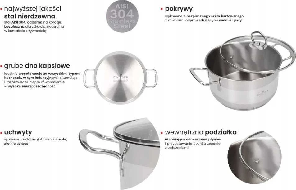 Zwieger ZWIEGER ROCCA 8 DALIŲ INDŲ RINKINYS
