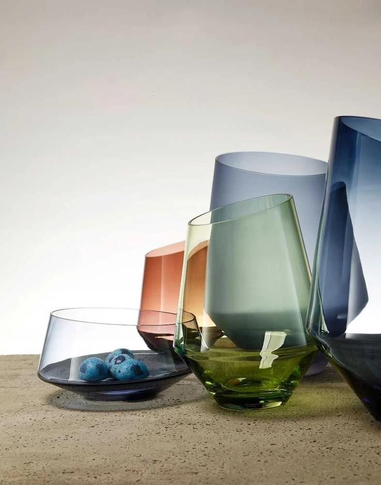 Zwiesel Medium vase Smoky, Diamonds