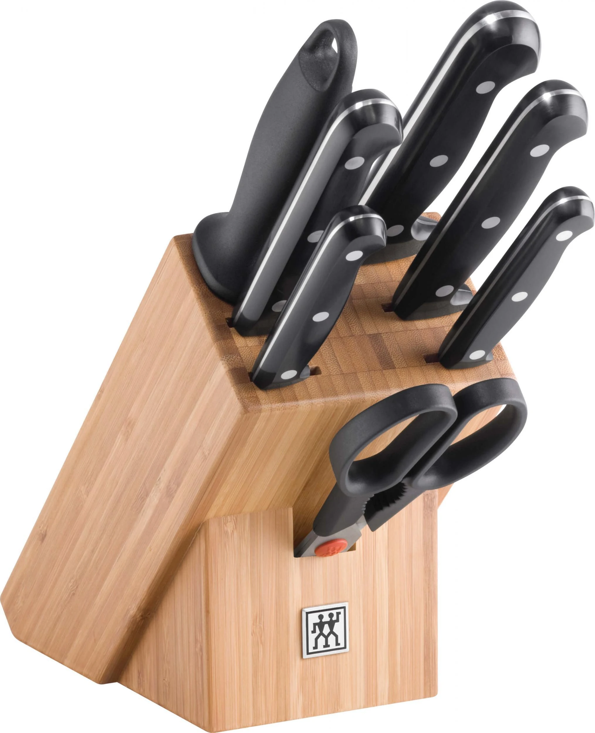 Zwilling 5 peilių rinkinys mediniame bloke Zwilling Twin Chef