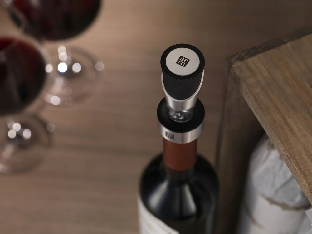 ZWILLING Wine Aerator-Pourer-Stopper Butelis Nerūdijančiojo plieno
