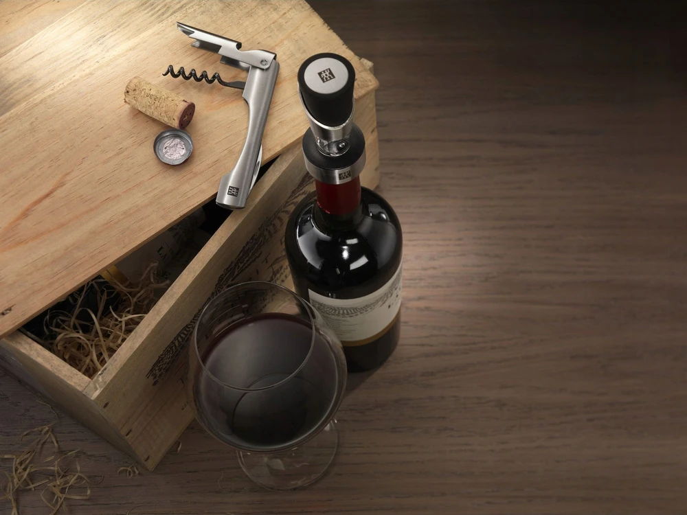 ZWILLING Wine Aerator-Pourer-Stopper Butelis Nerūdijančiojo plieno