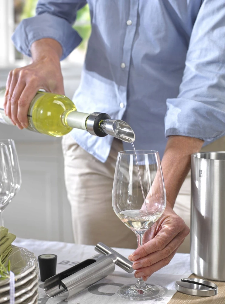 ZWILLING Wine Aerator-Pourer-Stopper Butelis Nerūdijančiojo plieno