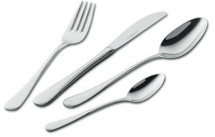 Zwilling - Jessica (poliruota) - Sølv/sort - Meniu rinkinys, 24 vnt.