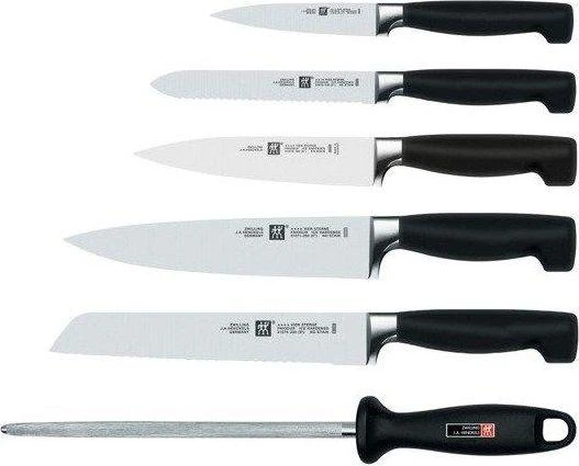Peilis Set ZWILLING Vier Sterne 35068-003-0 (bread peilis, chef peilis, Peilis block, peilis for peeling fruits ir daržovės,