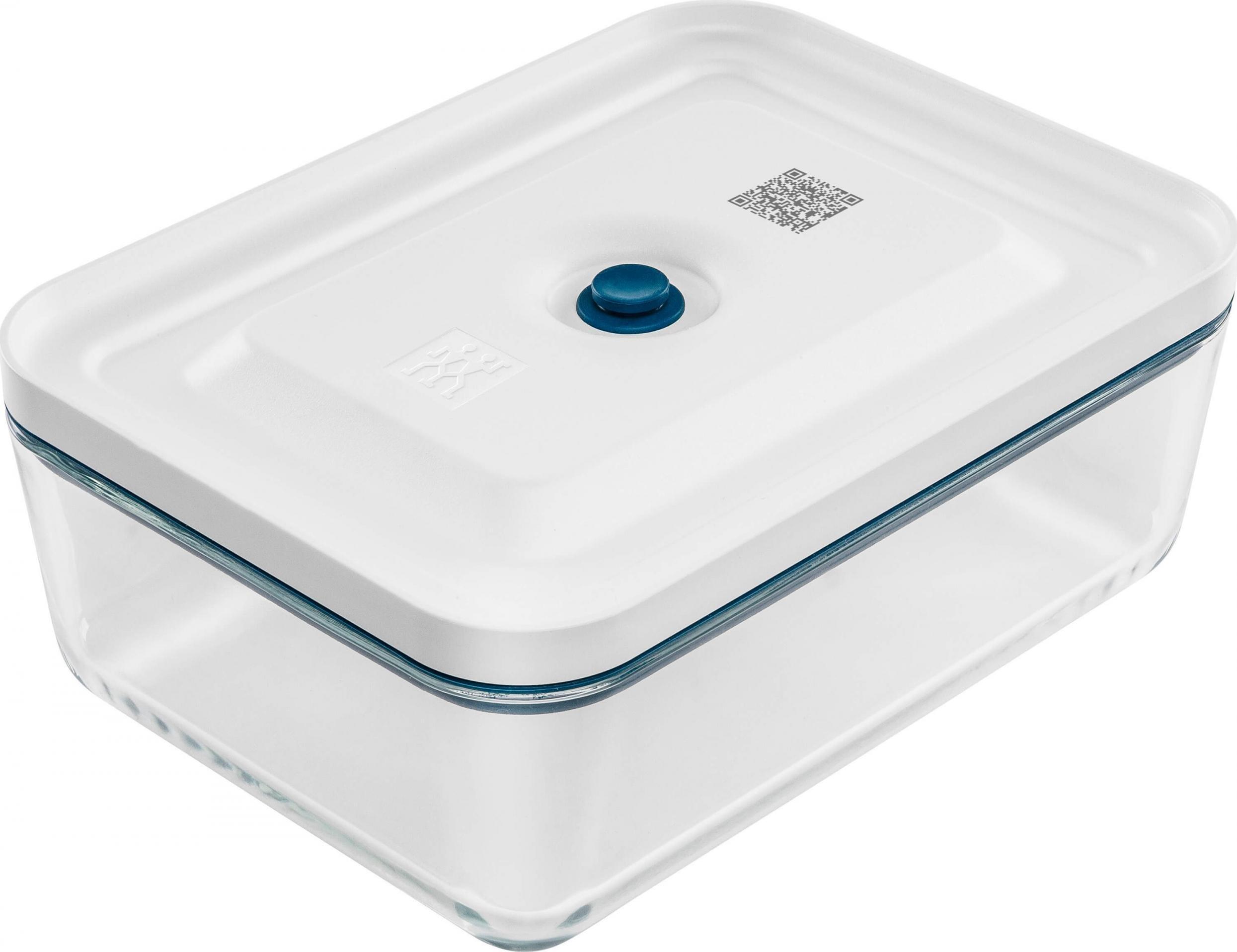 Zwilling stiklinis indas prostokątny 1.5 ltr jūros spalvos